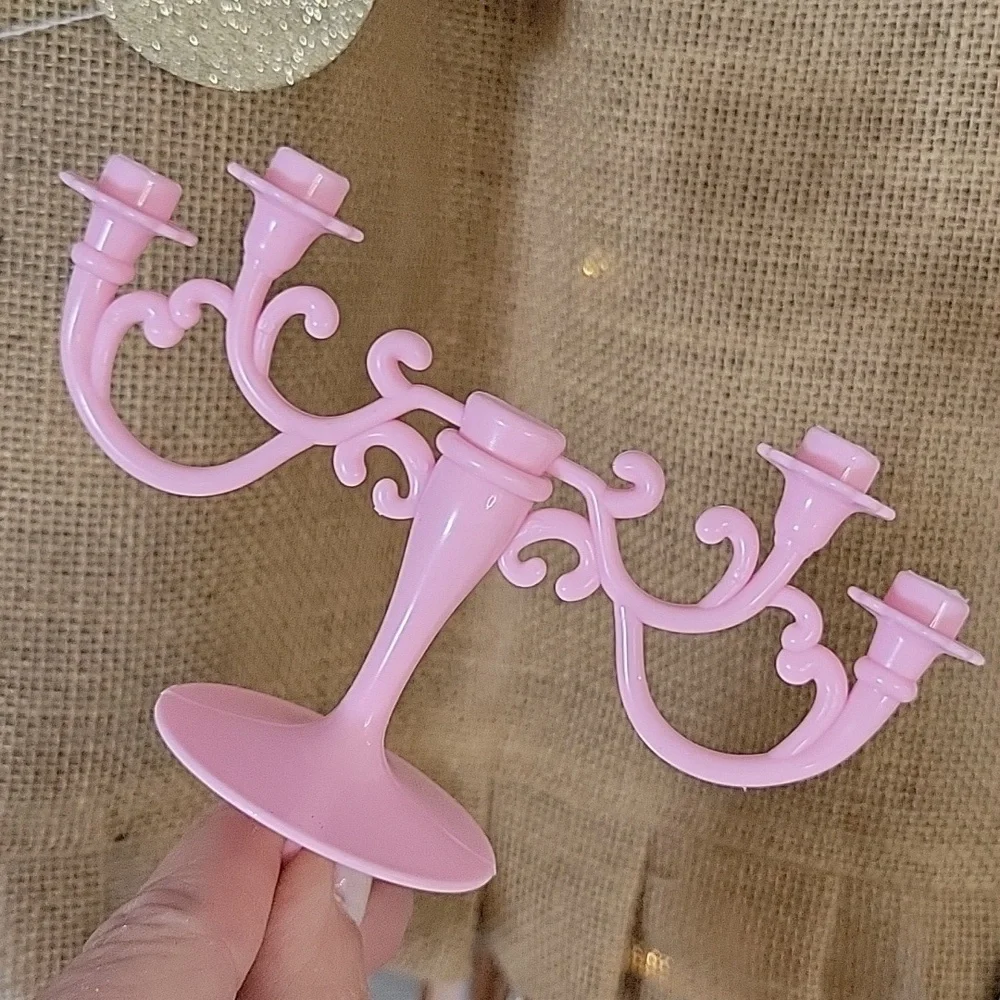 EXPANDABLE CANDLE HOLDER CAKE TOPPER, CHOICE OF COLOR